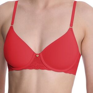NWT Bliss Perfection Contour Underwire Bra Red Women's Bra